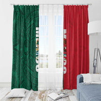 Mexico Flag Day Window Curtain Dia de la Bandera