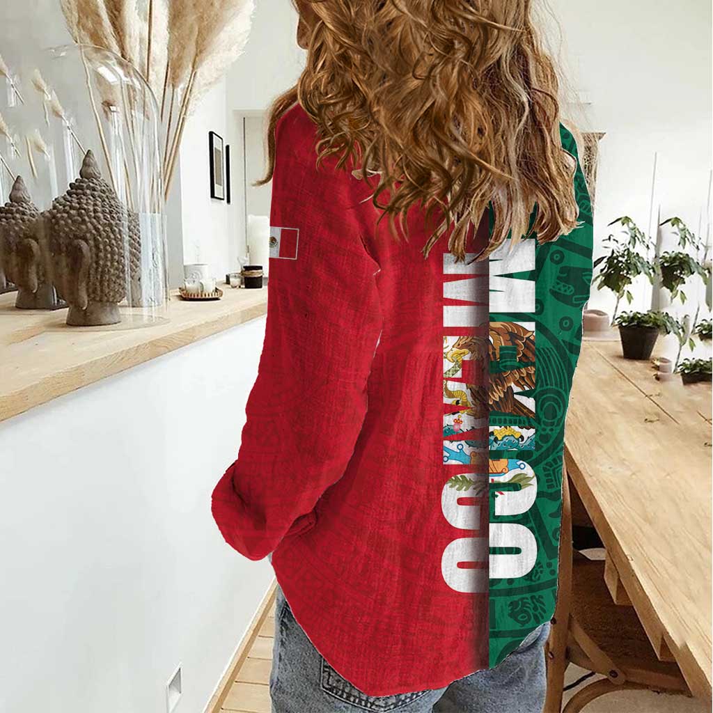 Mexico Flag Day Women Casual Shirt Dia de la Bandera