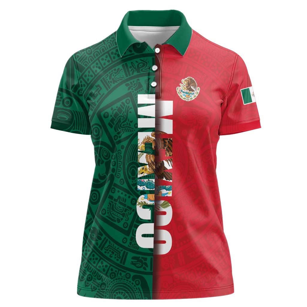 Mexico Flag Day Women Polo Shirt Dia de la Bandera