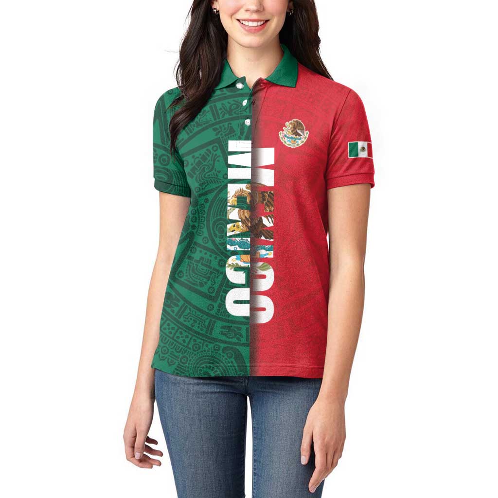 Mexico Flag Day Women Polo Shirt Dia de la Bandera