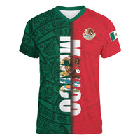 Mexico Flag Day Women V-Neck T-Shirt Dia de la Bandera