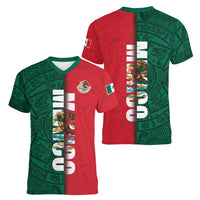 Mexico Flag Day Women V-Neck T-Shirt Dia de la Bandera