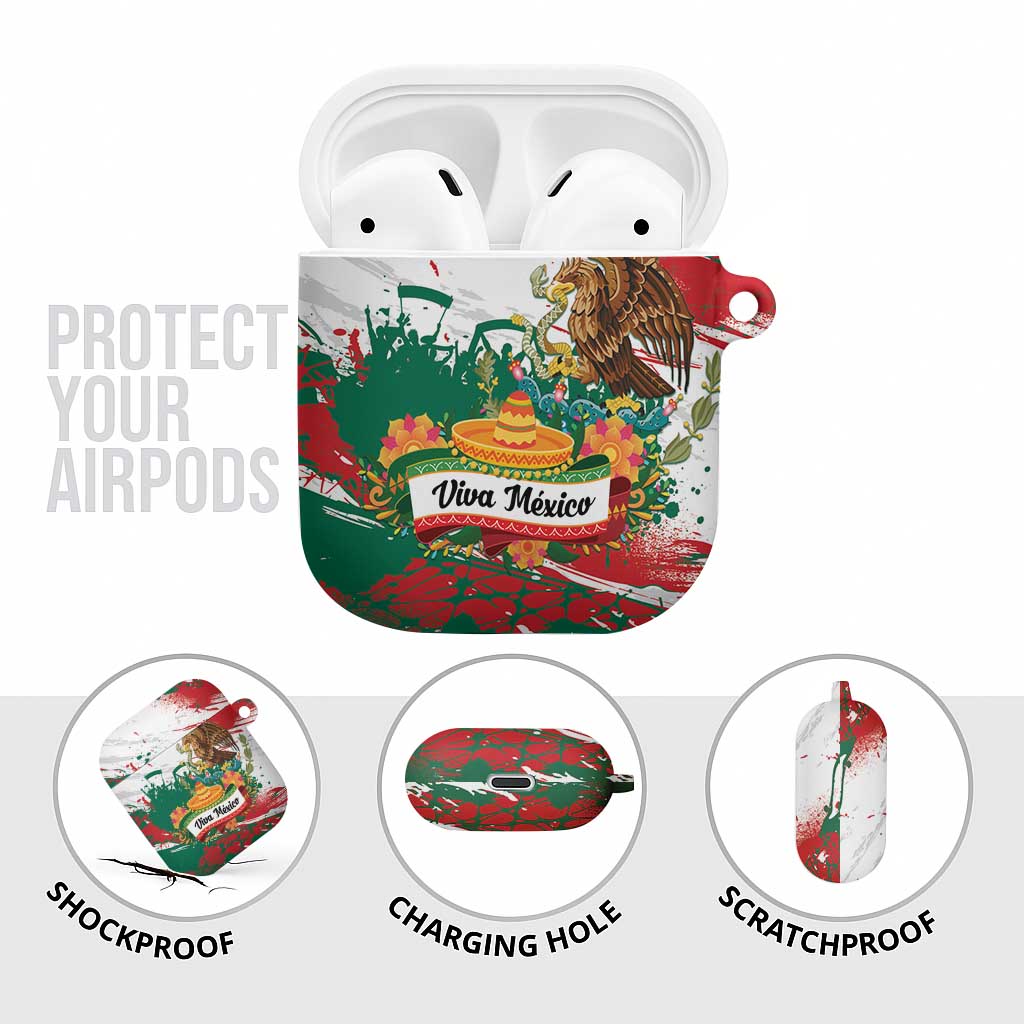 Viva Mexico AirPods Case Grunge Style