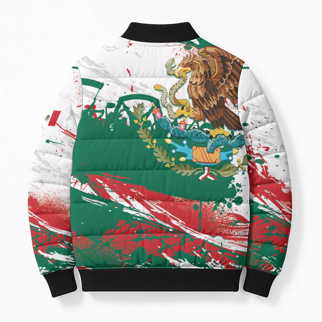 Viva Mexico Bomber Puffer Jacket Grunge Style