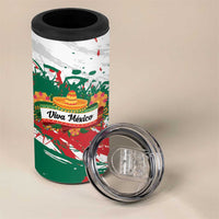 Viva Mexico 4 in 1 Can Cooler Tumbler Grunge Style
