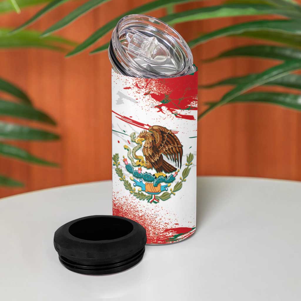 Viva Mexico 4 in 1 Can Cooler Tumbler Grunge Style