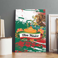 Viva Mexico Canvas Wall Art Grunge Style