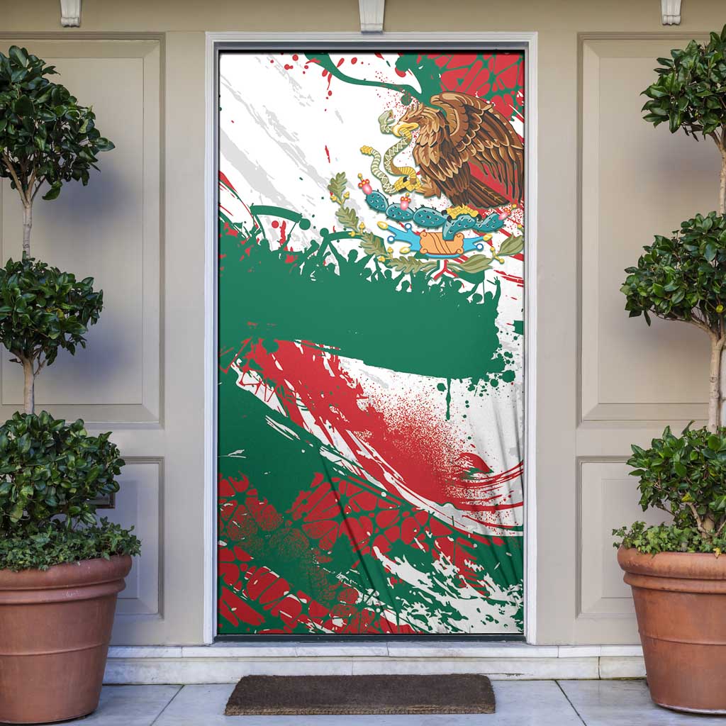 Viva Mexico Door Cover Grunge Style