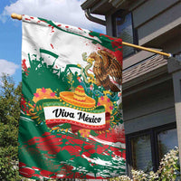 Viva Mexico Garden Flag Grunge Style