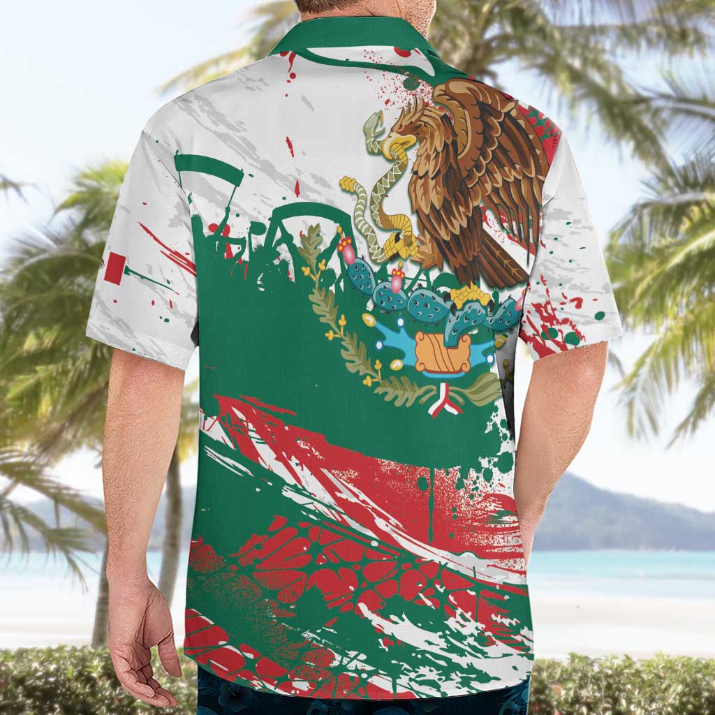 Viva Mexico Hawaiian Shirt Grunge Style