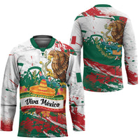 Viva Mexico Hockey Jersey Grunge Style