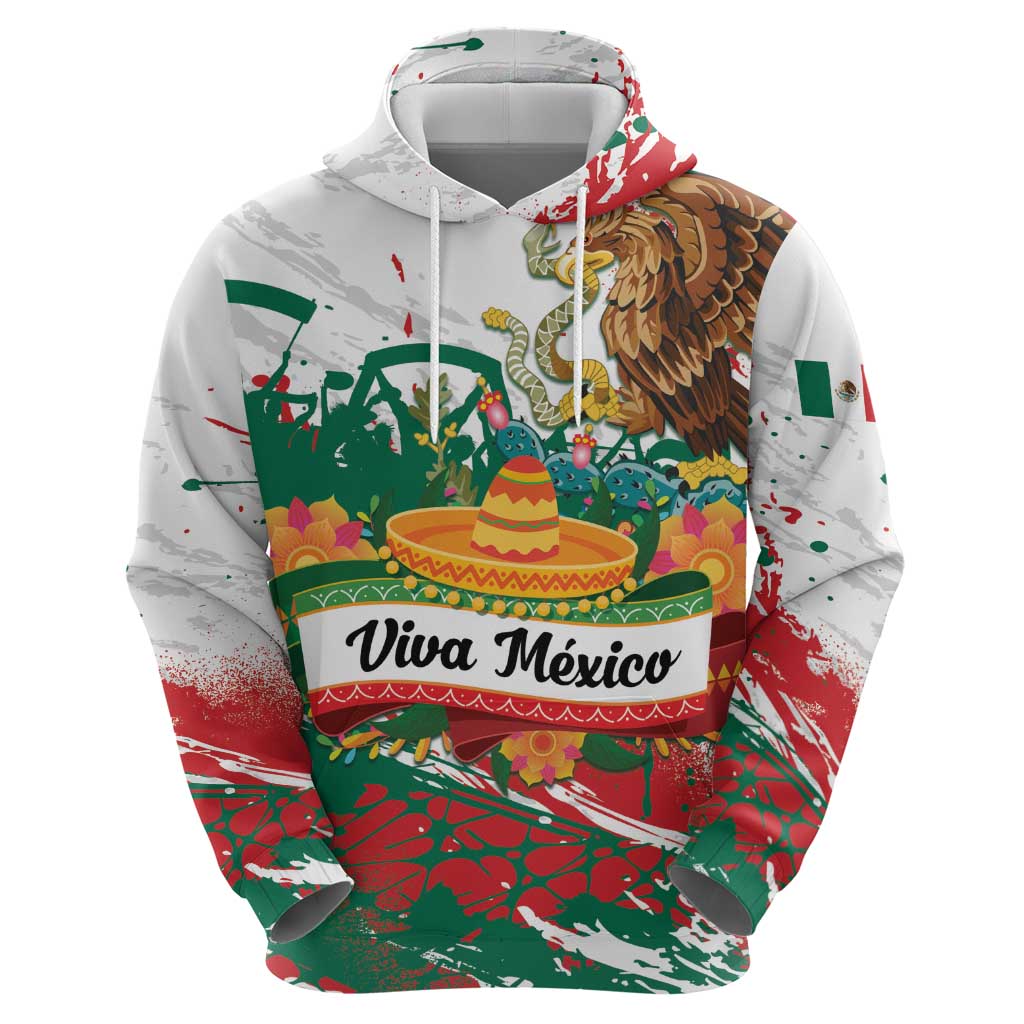 Viva Mexico Hoodie Grunge Style