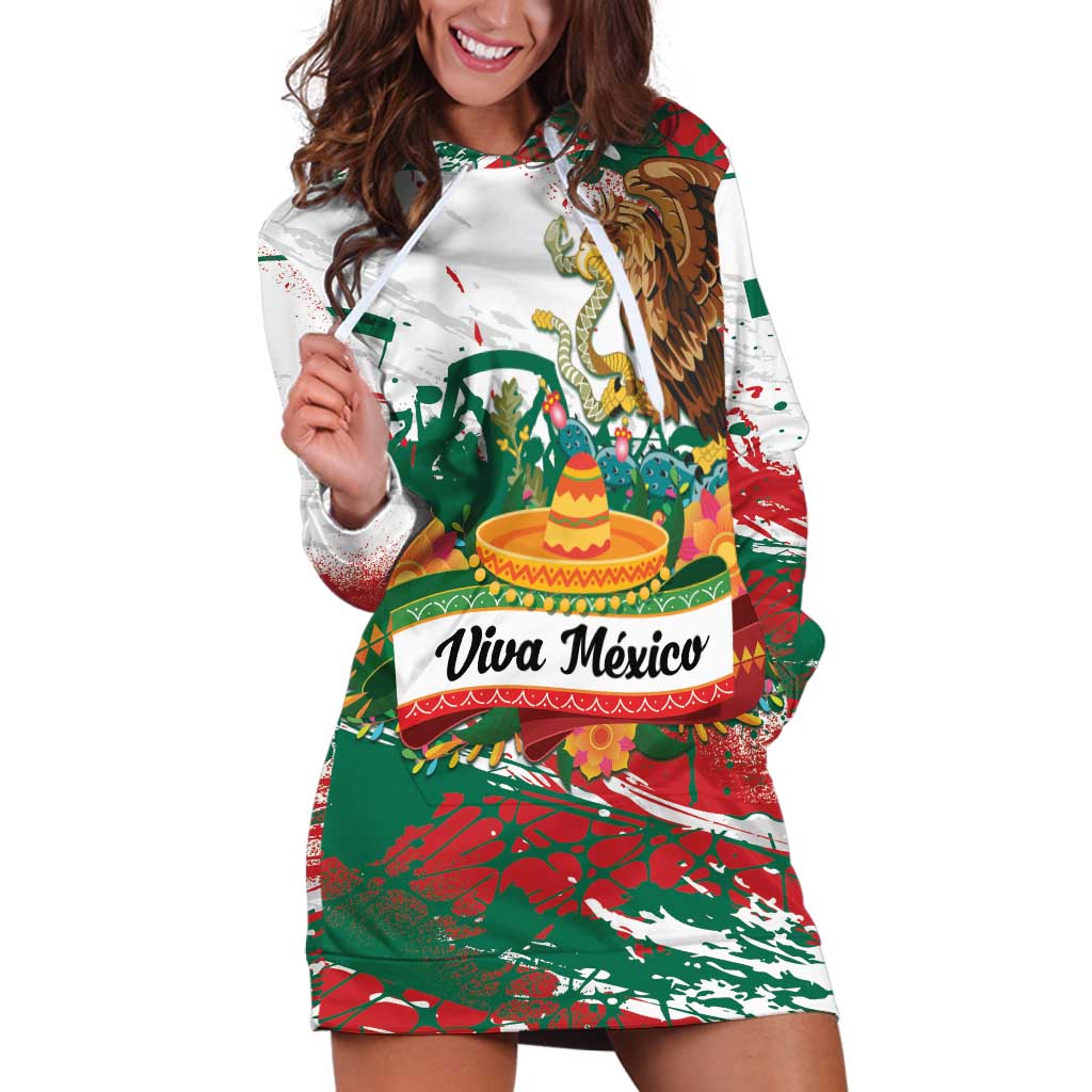 Viva Mexico Hoodie Dress Grunge Style