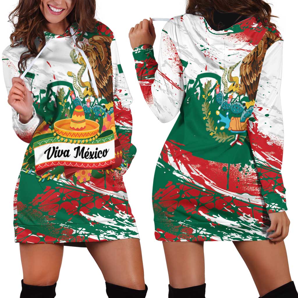 Viva Mexico Hoodie Dress Grunge Style
