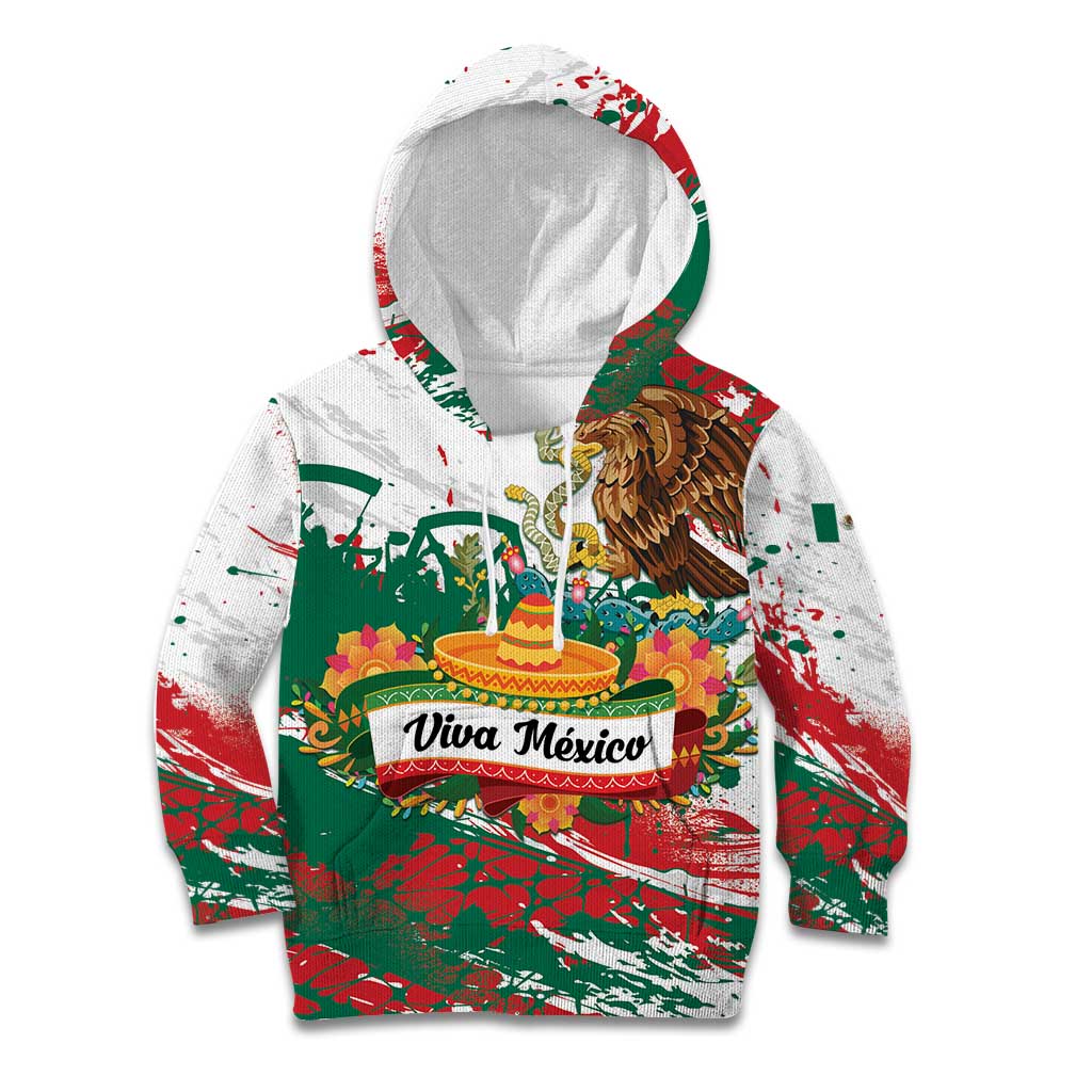 Viva Mexico Kid Hoodie Grunge Style