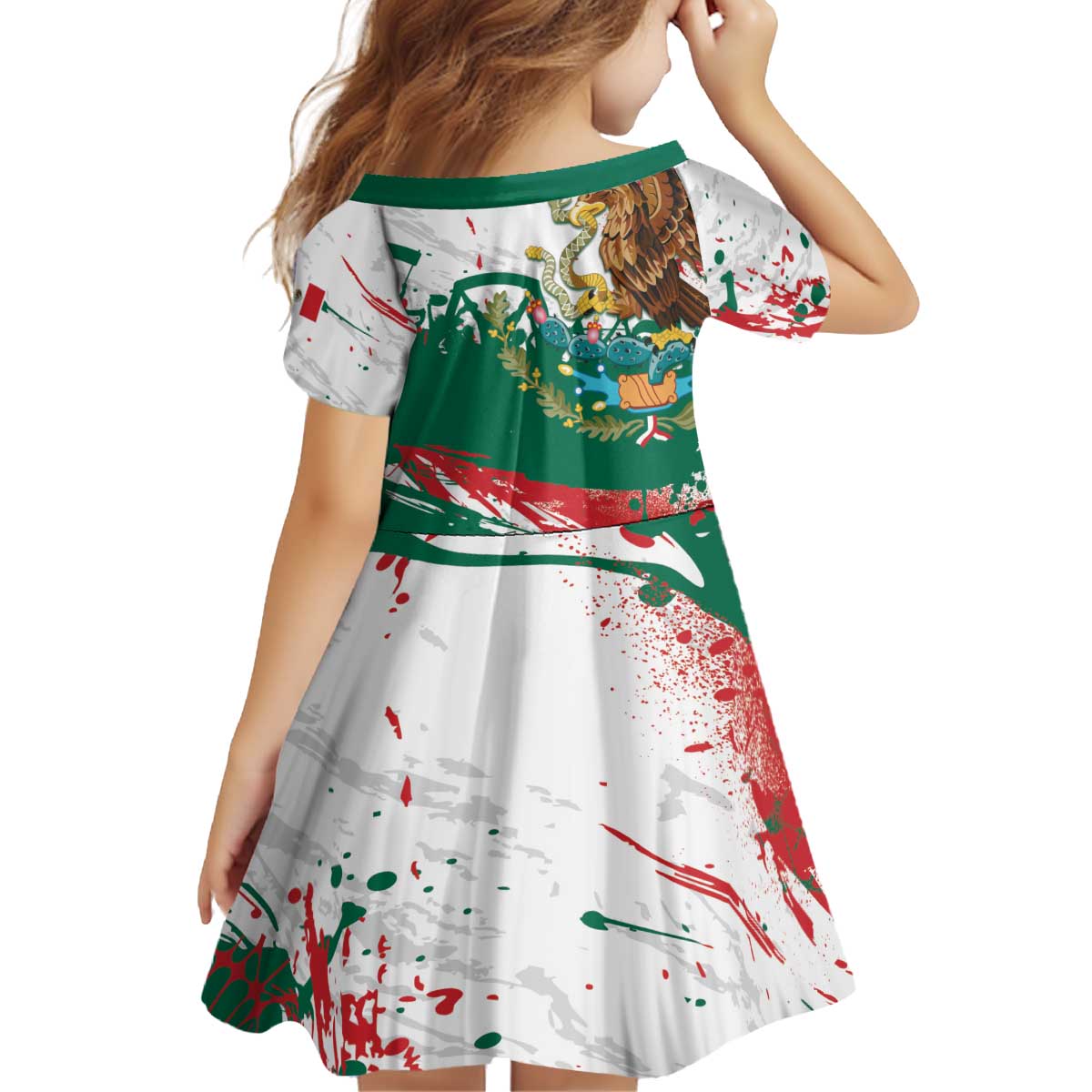 Viva Mexico Kid Short Sleeve Dress Grunge Style