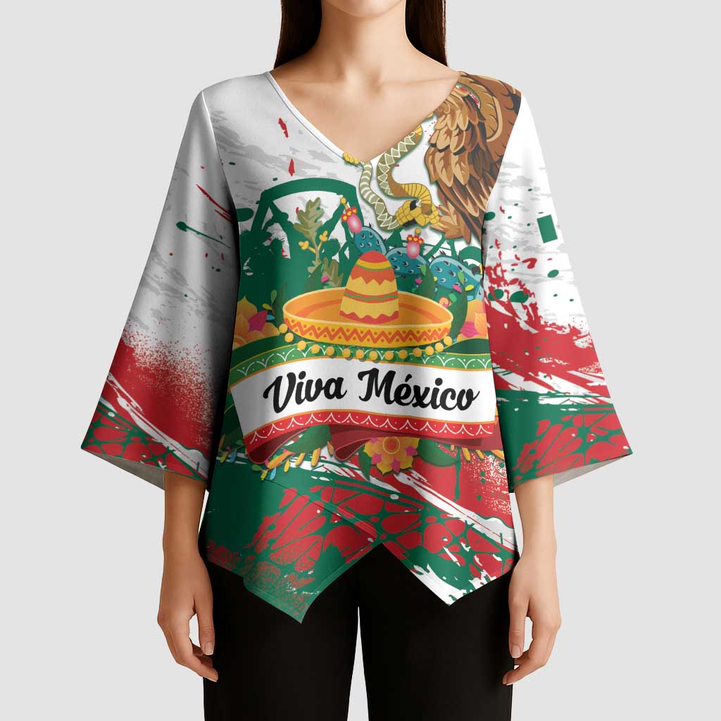 Viva Mexico Kimono Sleeve Blouse Grunge Style