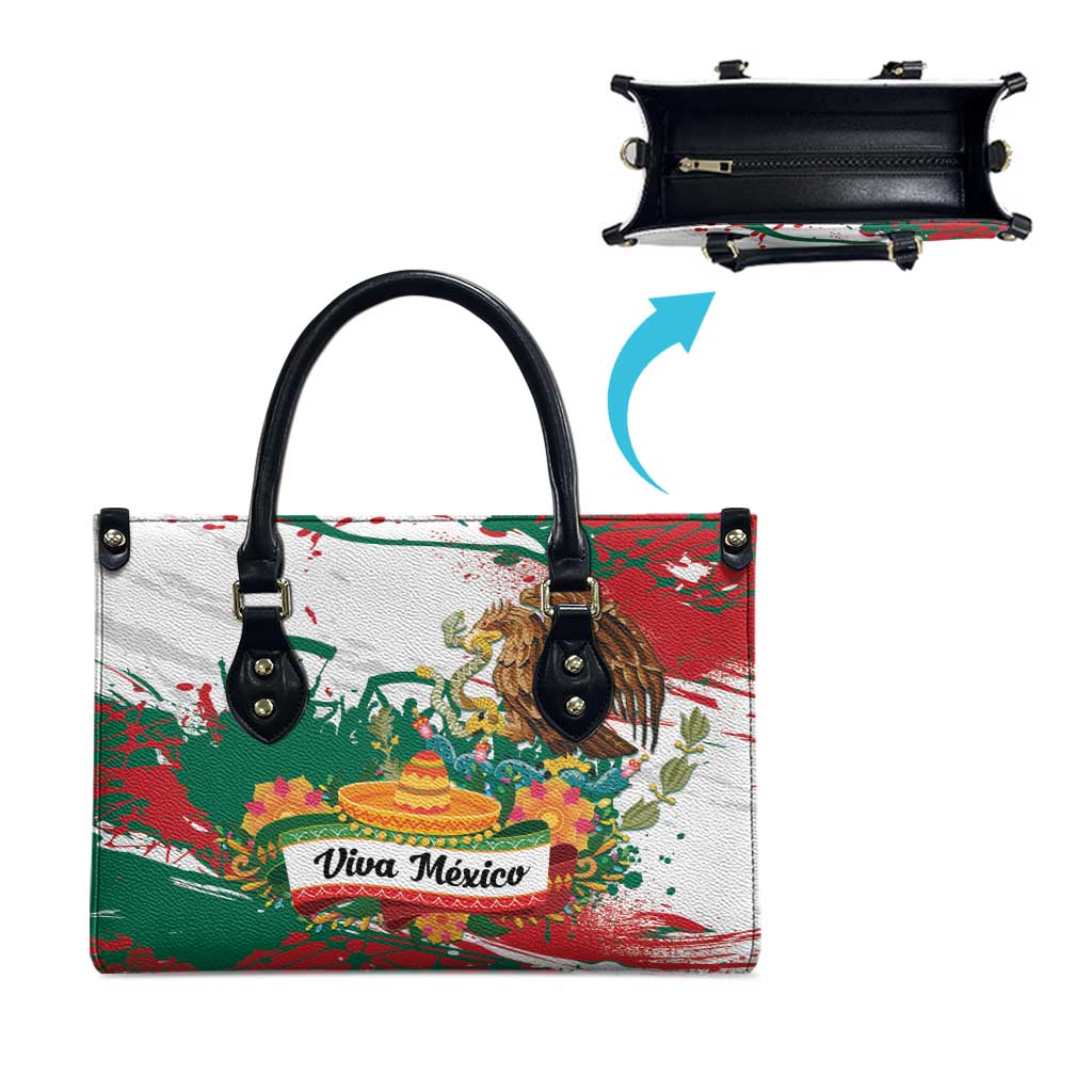 Viva Mexico Leather Bag Grunge Style