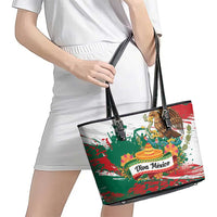 Viva Mexico Leather Tote Bag Grunge Style