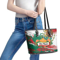 Viva Mexico Leather Tote Bag Grunge Style