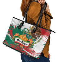 Viva Mexico Leather Tote Bag Grunge Style