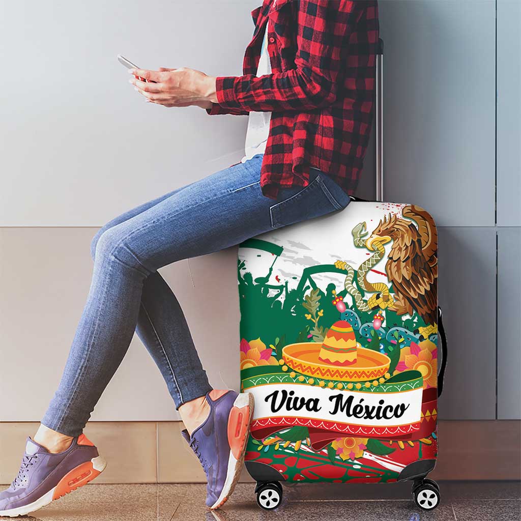 Viva Mexico Luggage Cover Grunge Style