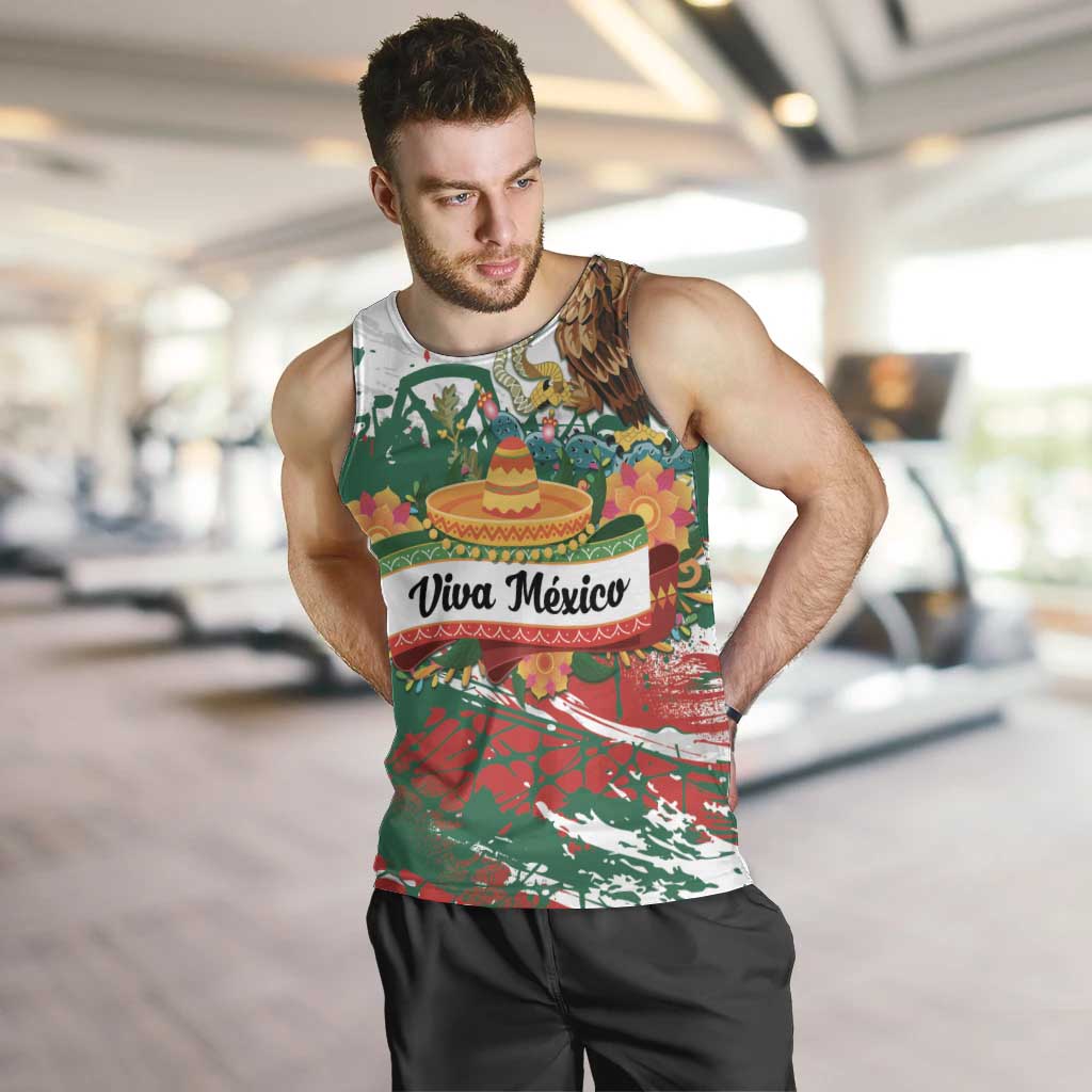 Viva Mexico Men Tank Top Grunge Style
