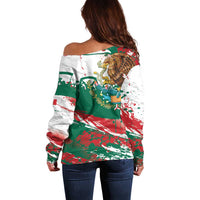 Viva Mexico Off Shoulder Sweater Grunge Style