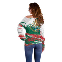 Viva Mexico Off Shoulder Sweater Grunge Style