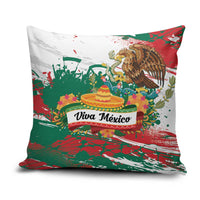 Viva Mexico Pillow Cover Grunge Style
