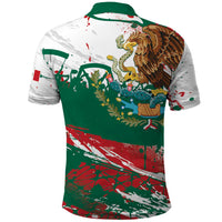 Viva Mexico Polo Shirt Grunge Style