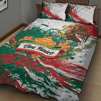 Viva Mexico Quilt Bed Set Grunge Style
