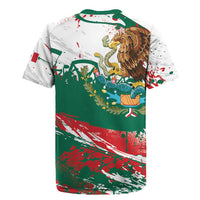 Viva Mexico Rugby Jersey Grunge Style