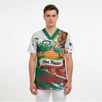 Viva Mexico Scrub Top Grunge Style
