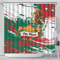 Viva Mexico Shower Curtain Grunge Style