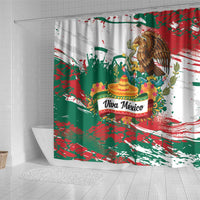Viva Mexico Shower Curtain Grunge Style