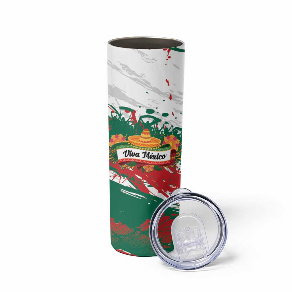 Viva Mexico Skinny Tumbler Grunge Style
