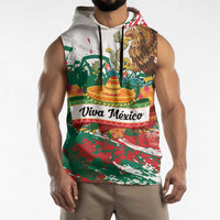 Viva Mexico Sleeveless Hoodie Grunge Style