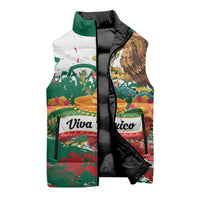 Viva Mexico Sleeveless Puffer Jacket Grunge Style