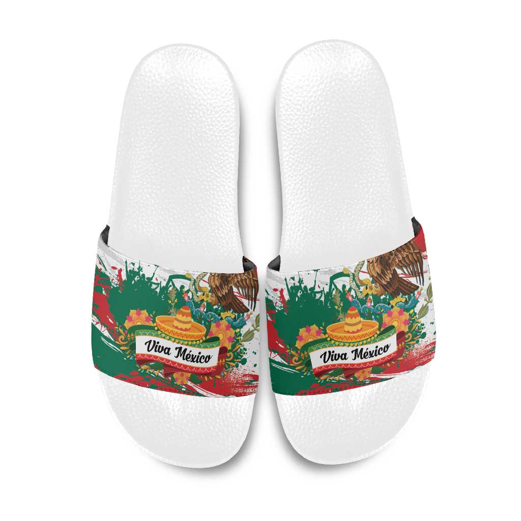 Viva Mexico Slide Sandals Grunge Style