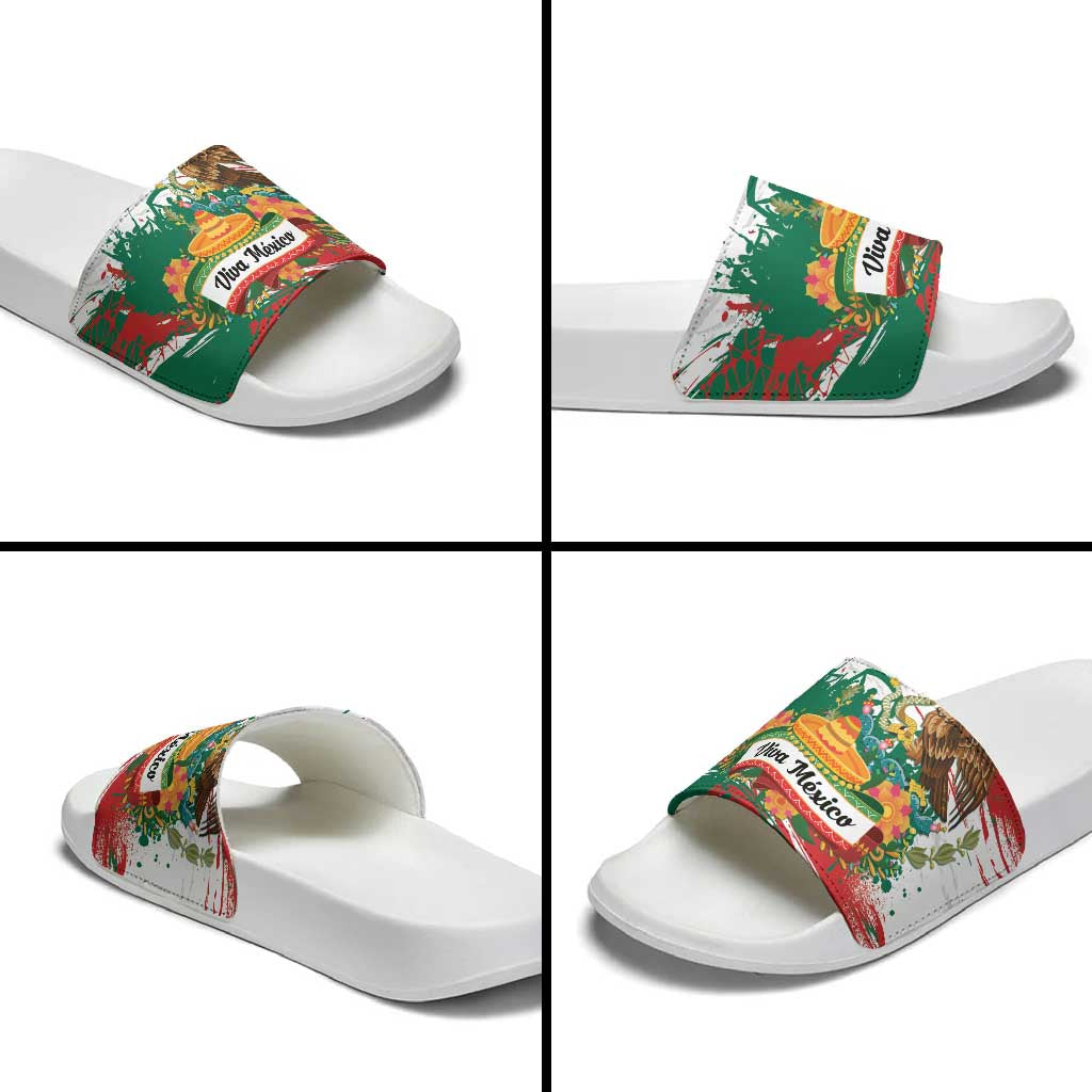 Viva Mexico Slide Sandals Grunge Style