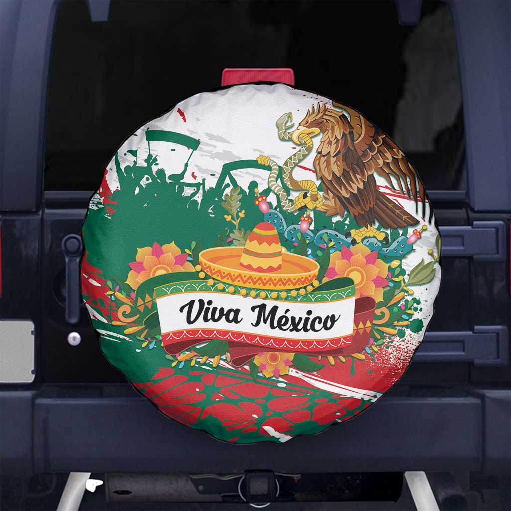 Viva Mexico Spare Tire Cover Grunge Style