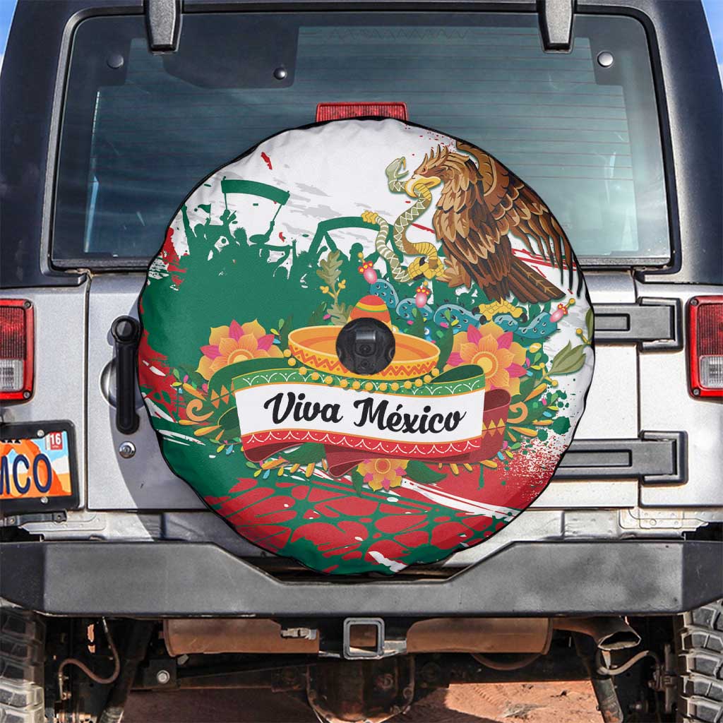 Viva Mexico Spare Tire Cover Grunge Style