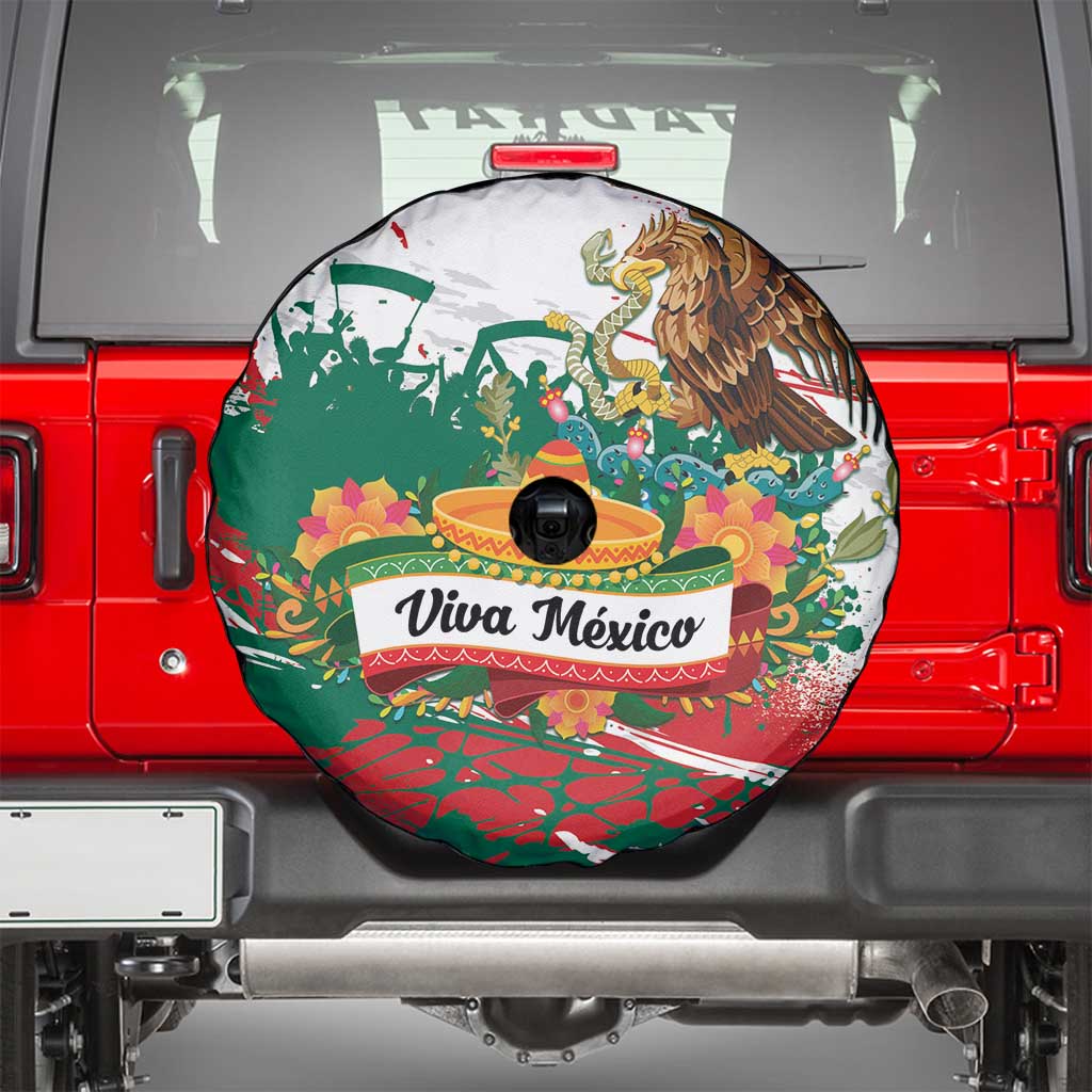 Viva Mexico Spare Tire Cover Grunge Style