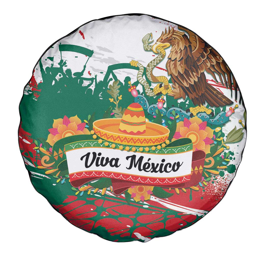 Viva Mexico Spare Tire Cover Grunge Style