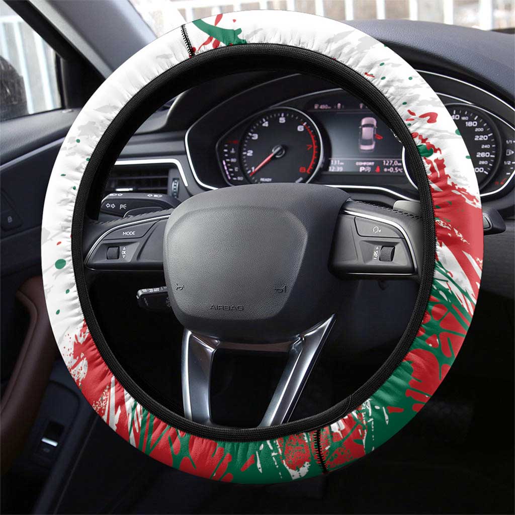Viva Mexico Steering Wheel Cover Grunge Style