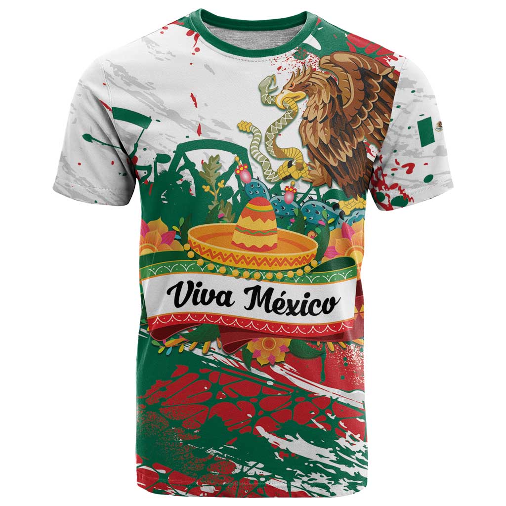 Viva Mexico T Shirt Grunge Style