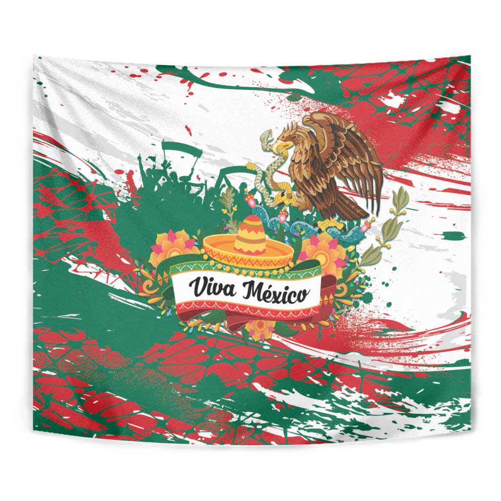 Viva Mexico Tapestry Grunge Style