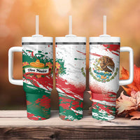 Viva Mexico Tumbler With Handle Grunge Style