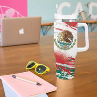 Viva Mexico Tumbler With Handle Grunge Style